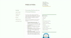 Desktop Screenshot of pekinandpekinlaw.com