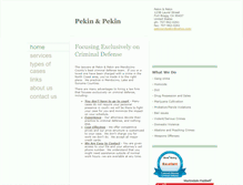 Tablet Screenshot of pekinandpekinlaw.com